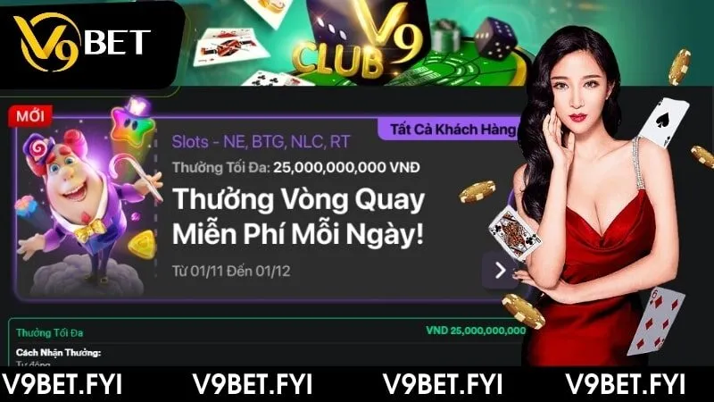 Thưởng vòng quay miễn phí trong Slots game