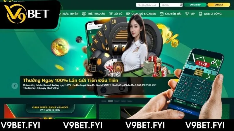 V9BET sở hữu đa dạng trò chơi cá cược
